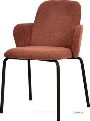 Essentials Paddy Stapelbare Stoel Gestoffeerd Bruin Rood - 51007 1