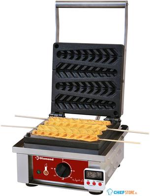 Diamond Elektrisch wafelijzer "wafels op stokjes", 4 stuks. + Timer | GE-4X/EN 1