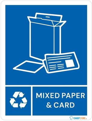 Jantex JB490 Slim Bin Label - Gemengd Papier & Karton