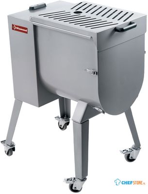 Diamond Vleesmenger in R.V.S. 50 kg, onderstel op wielen | MCR-50P/NS 1