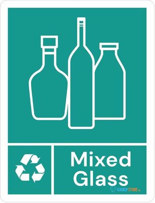 Jantex JB494 Slim Bin Label - Gemengd glas