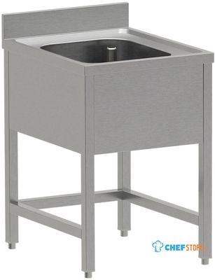 Diverso by Diamond WR-C1EX-DX1 RVS spoeltafel ECO met 1 kuip, zonder onderlegplank
