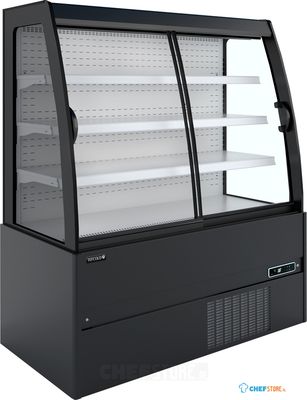 Compacte Wandkoeler met Schuifdeuren (Zwart Ext. - wit Int.) - MCWB150S LOW