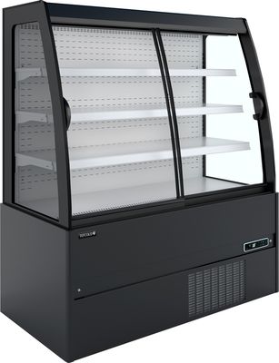 Compacte Wandkoeler met Schuifdeuren (Zwart Ext. - wit Int.) - MCWB150S LOW LED