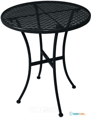 Bolero ronde stalen bistro tafel zwart 60cm | GG705