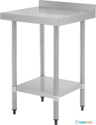 Werktafel | Achteropstand | Rvs | 60cm | Vogue | T379