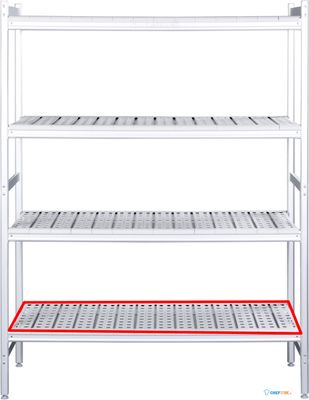 SARO Aluminium Plank met Kunststof Roosters 475x1152mm - 480-1110