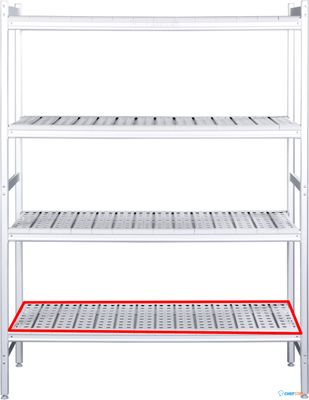 SARO Aluminium Plank met Kunststof Roosters 475x1505mm - 480-1125