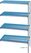 Diamond Hoekrek in geanodiseerd aluminium 4 niveau's "Modular Rack" | RAA/224-4/EF 1
