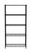 Opbergrek met 5 Schappen, Zwart, 910x455x(H)1830mm - Hendi 812990 1