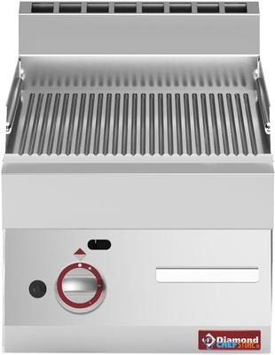 Braadplaat Op Gas Met Geribde Plaat -Top- - Diamond G65/PR4T-N 1