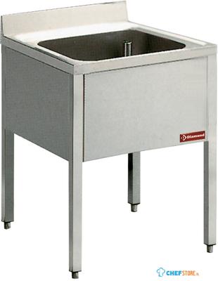 Spoeltafel 1 Kuip + Ond+Bt | Diamond | L710-KD 1