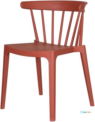 Windson Stapelstoel Terracotta - Polypropyleen - 54x53x75cm (LxBxH) - 50905 - Essentials 50905 1