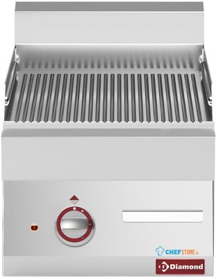 Elektrische Braadplaat Met Geribde Plaat -Top- "Alpha 650" - Diamond E65/PR4T-230V/3-N 1