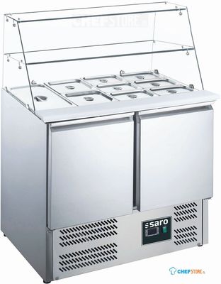 SARO Saladette met Glas Opbouw Model ES 900 G