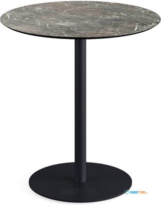 Urban Terrastafel Zwart Frame + Galaxy Marble HPL 70 cm - Essentials 130011570