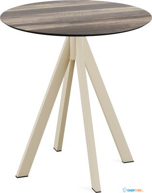 Infinity Terrastafel Zand Frame + Tropical Wood HPL 70 cm - Essentials 120031270