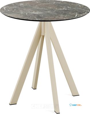 Infinity Terrastafel Zand Frame + Galaxy Marble HPL 70 cm - Essentials 120031570