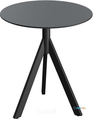 Essentials Infinity Tripod Terrastafel Zwart Frame + Zwart HPL 70 cm - 140011070