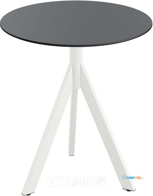 Essentials Infinity Tripod Terrastafel Wit Frame + Zwart HPL 70 cm - 140021070