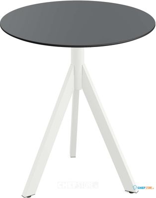 Essentials Infinity Tripod Terrastafel Wit Frame + Zwart HPL 70 cm - 140021070