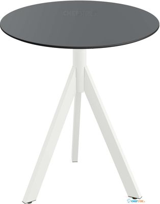 Essentials Infinity Tripod Terrastafel Wit Frame + Zwart HPL 70 cm - 140021070