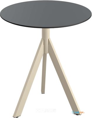 Essentials Infinity Tripod Terrastafel Zand Frame + Zwart HPL 70 cm - 140031070