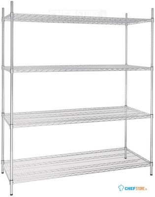 Voorraadrek | 4 Schappen | 152,5 X 61cm | Vogue | U258