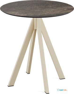 Infinity Terrastafel Zand Frame + Riverwashed Wood HPL 70 cm - Essentials 120031470