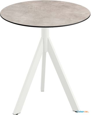 Essentials Infinity Tripod Terrastafel Wit Frame + Moonstone HPL 70 cm - 140021370