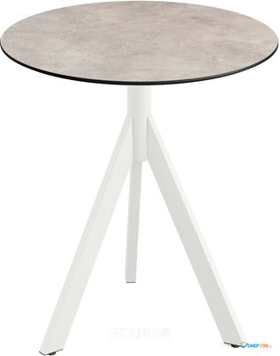 Essentials Infinity Tripod Terrastafel Wit Frame + Moonstone HPL 70 cm - 140021370