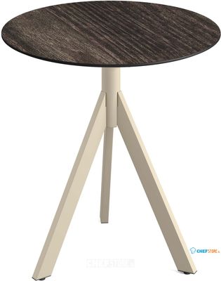 Essentials Infinity Tripod Terrastafel Zand Frame + Riverwashed Wood HPL 70 cm - 140031470
