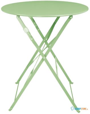 Bolero Stalen Klaptafel Rond Lichtgroen 595mm - Bolero FT272