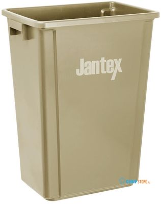 Jantex Smalle Afvalbak Beige 60ltr - FX149