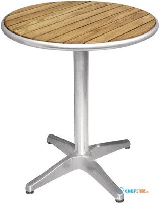 Bolero ronde tafel met essenhouten blad 60cm | U428