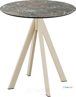 Infinity Terrastafel Zand Frame + Galaxy Marble HPL 70 cm - Essentials 120031570