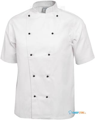 Whites Chicago unisex koksbuis korte mouw wit L | DL711-L