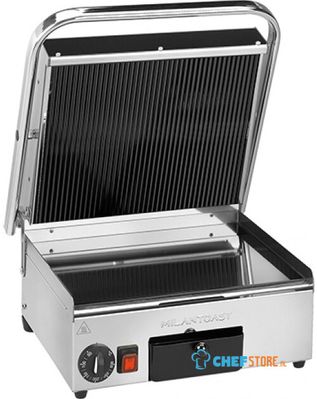 MilanToast Contactgrill Keramisch Glad/Geribbeld - 420092