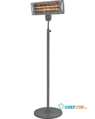 Terrasverwarmer, Elektrisch, 2000 Watt, Staand, 2 Standen, 513035