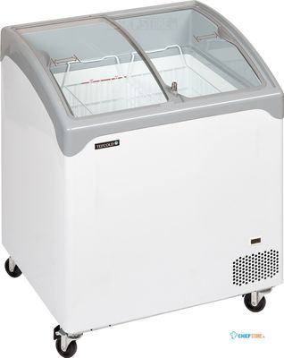 Elegante Diepvrieskist met Gebogen Glazen Schuifdeksels - NIC201SCEB