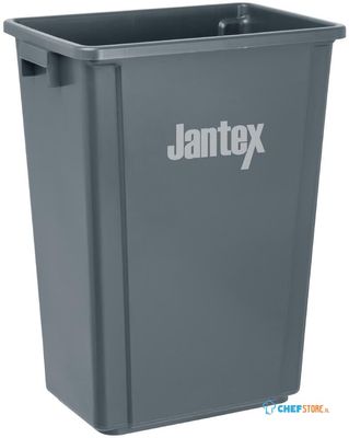Jantex Smalle Afvalbak Grijs 60ltr - DX965
