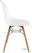 Bolero polypropyleen stoelen met houten poten wit | DM840 2