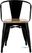 Bolero HZ804 Bistro Curve Armstoelen met Houten Zitting Zwart (4 stuks) 2