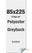 Syna Polyester Greyback 270 G/m2 85 X 225 cm - Alu Strip Incl. - PVC Vrij - LPGX85X225M270