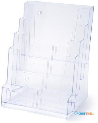 Scritto® Folderhouder Balie/Wand 4x A4 Staand - 4DA4P