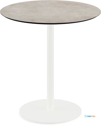 Urban Terrastafel Wit Frame + Moonstone HPL 70 cm - Essentials 130021370