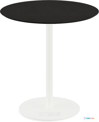 Essentials Urban Terrastafel Wit Frame + Zwart HPL 70 cm - 130021070