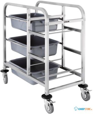 Rvs Afruimwagen | Vogue | DK738