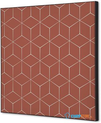 Syna Wanddecoratie Textiel SET 40 X 40 Hexagon Donkerbruin - TFR22W400-SET-I17