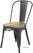 Bolero Stalen Stoelen met Houten Zitting Grijs (4 Stuks) - Bolero GG708 2